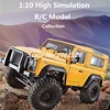 1:10 Big Scale Climb Remote Control Car 4WD Metal Drive Bar Three Speed Switch High Simulated Lighting Rubber Tire RC Car Model 5