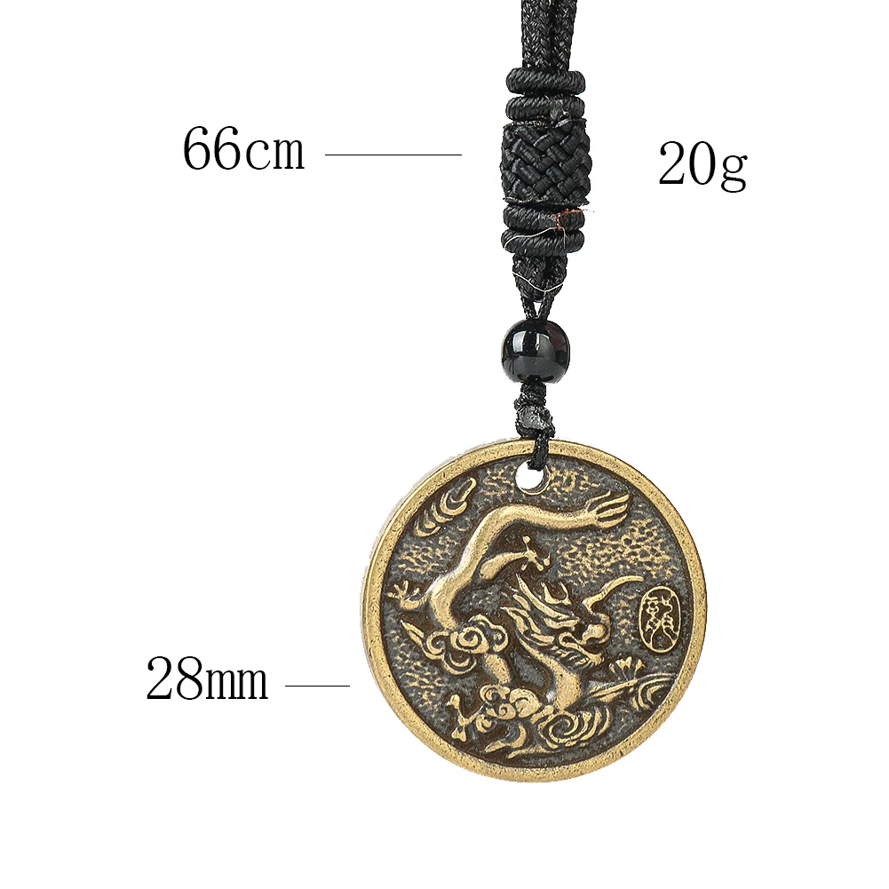 Pendentif de rétroviseur de voiture d'amulette de miroir de trigramme de  cuivre