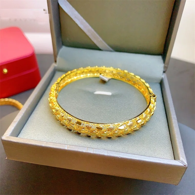QEENKISS Gold Vintage Phoenix Bracelet Bangle for Women