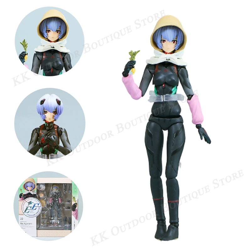 Neon Genesis Evangelion Eva Ayanami Rei Figure Revoltech Kaiyodo Action Figure Collezione Mobile Evolution Ev-022 Model Toys