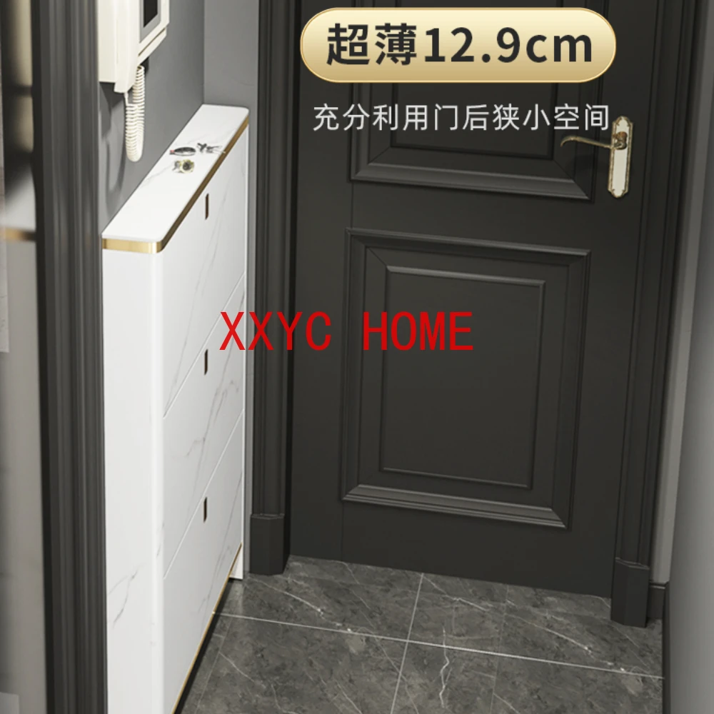 

Ultra-Thin Shoe Cabinet Home Doorway 13cm Solid Wood Light Luxury