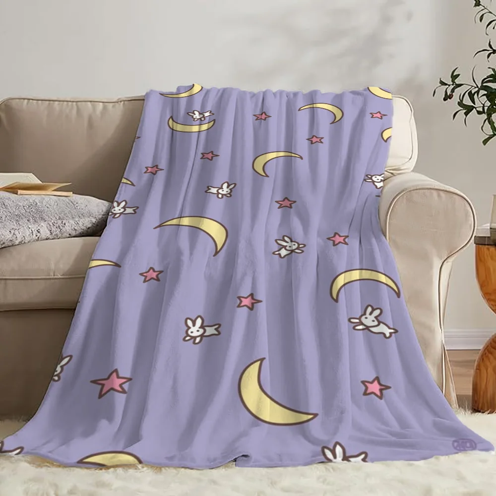 Cobija Sailor Moon Luxury Blanket for Sofas Sofa Blankets and Throws Home Interior Fluffy Plaid Microfiber Bedding Throw Knee & 2