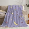 Cobija Sailor Moon Luxury Blanket for Sofas Sofa Blankets and Throws Home Interior Fluffy Plaid Microfiber Bedding Throw Knee & 2