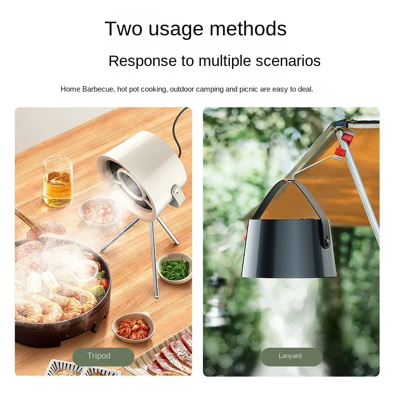 Charging Portable Kitchen Exhaust Fan Fume Hood Kitchen Small Gadgets For  Desktop Household Appliances For Apartment Camping - AliExpress