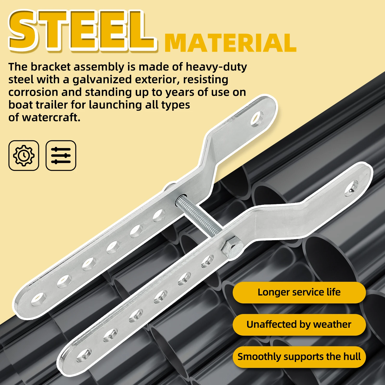 Rullo Pvc Blu Aramox 160mm Rullo Chiglia Aramox Per Rimorchio Barche - PVC Blu 160mm Rulli Carrello Barca - Foto 8