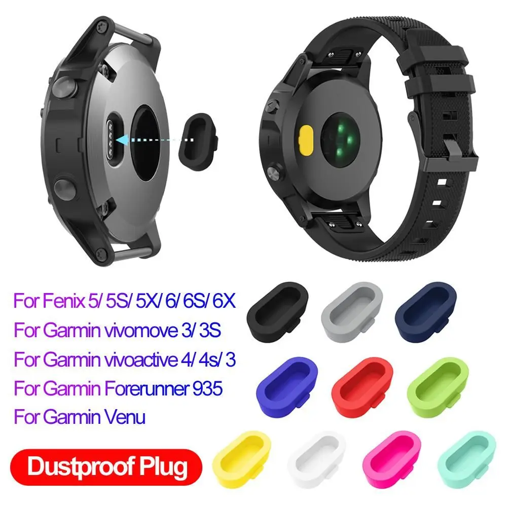 

Watch Dustproof Plug Silicone Cover Case Antidust For Garmin Vivoactive 3 4 4S Fenix 6 6S 6X 5 5X 5S Forerunner 935