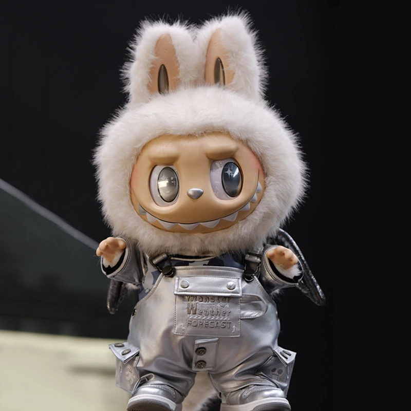 ラブブ 58cm 白　ジモモ ラブブ58cm服白髪ジモモ陰清エンジェルスキースーツ装備シルバー