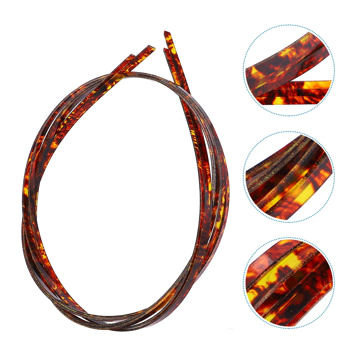 

ABS Guiar Binding Purfling Strips Edge Trim Inlay Body Project Abalone Shell for Guitar Bass X 0.6 X 0.15 Cm