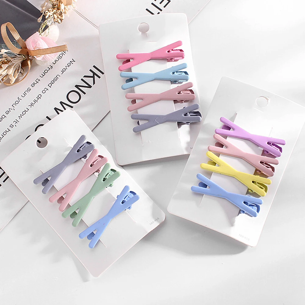 

Temperament Alligator Clip Hollow Heart Hairpins Solid Simple Side Bang Clips Mesh Red Versatile Hair Pin