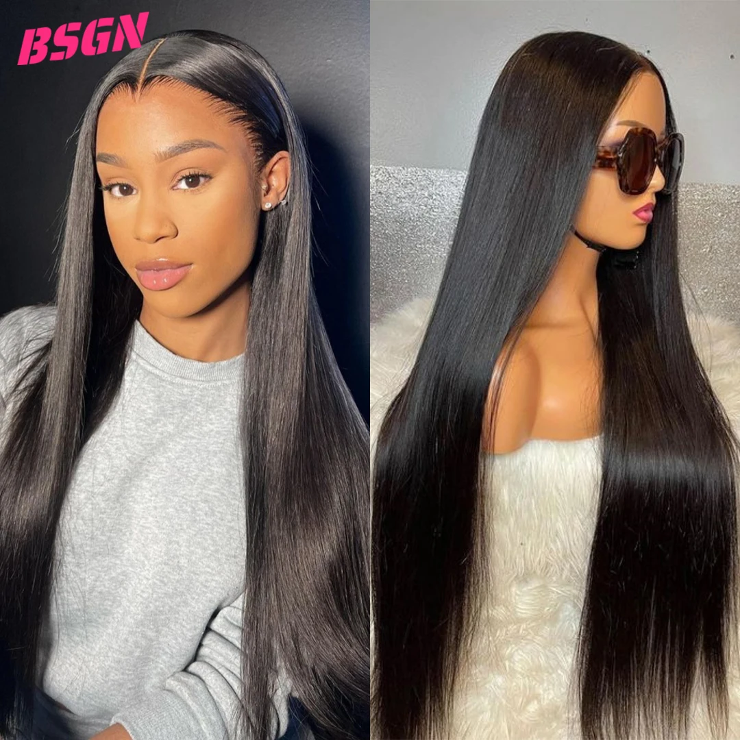 180% straight hd lace frontal 13x4 HD Lace Frontal Human Hair Wigs For Women 100% human hair pre-cut 26 28 30 human hair wig