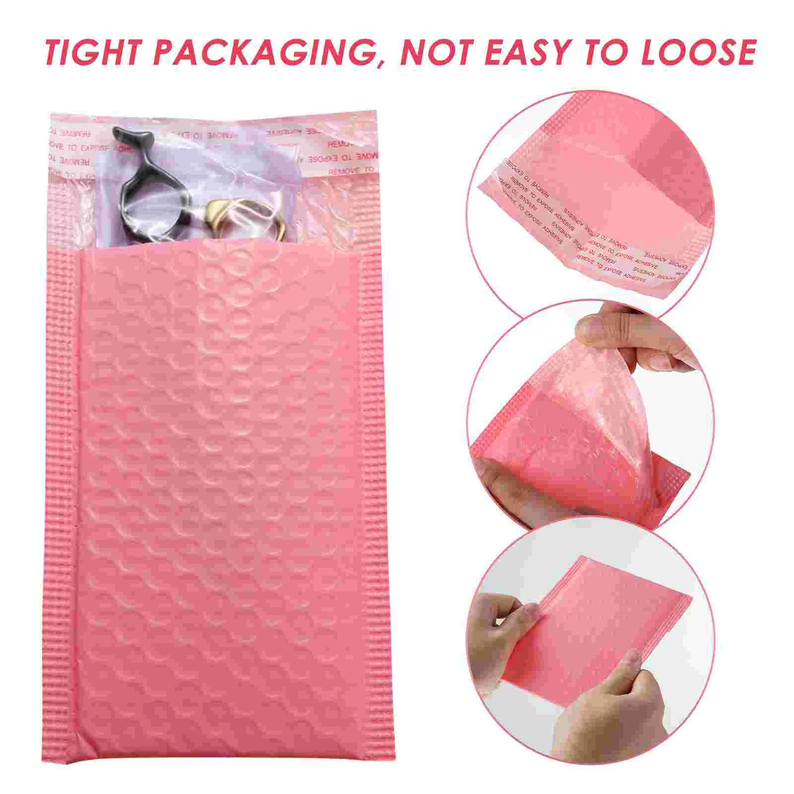 

50Pcs Poly Bubble Mailers Set Poly Padded Mailer Envelopes Waterproof Bubble Mailers Bags for Shipping, Packaging, Mailing Self