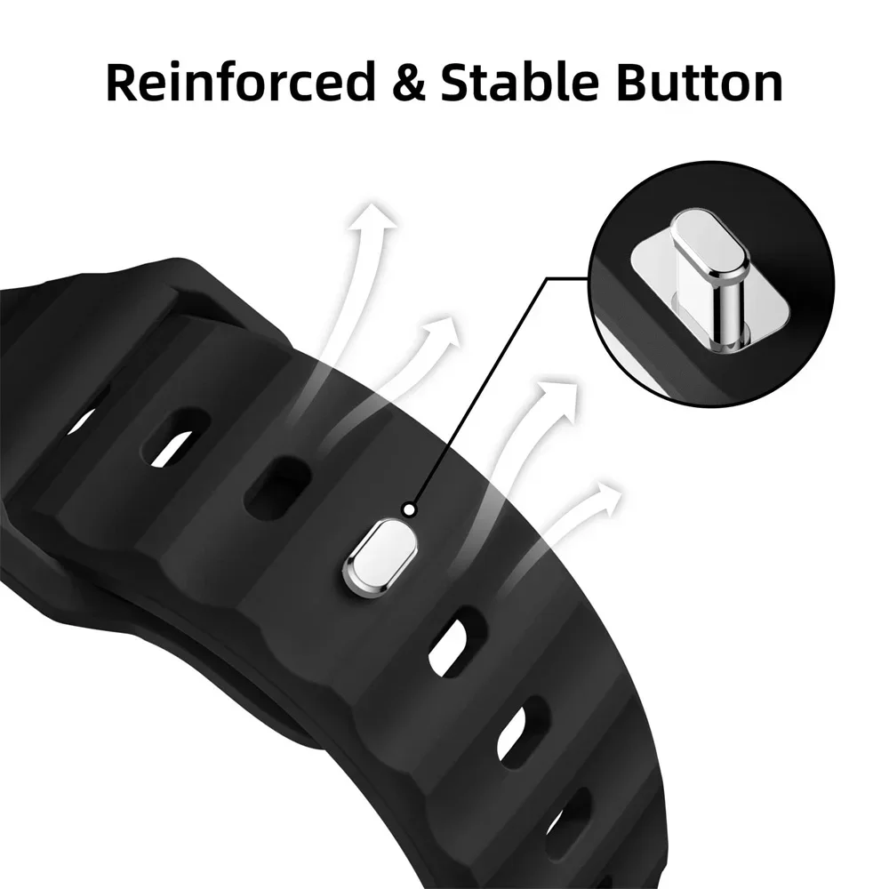 Silicone Sport Band for Smartwatches - Multiple Sizes Available