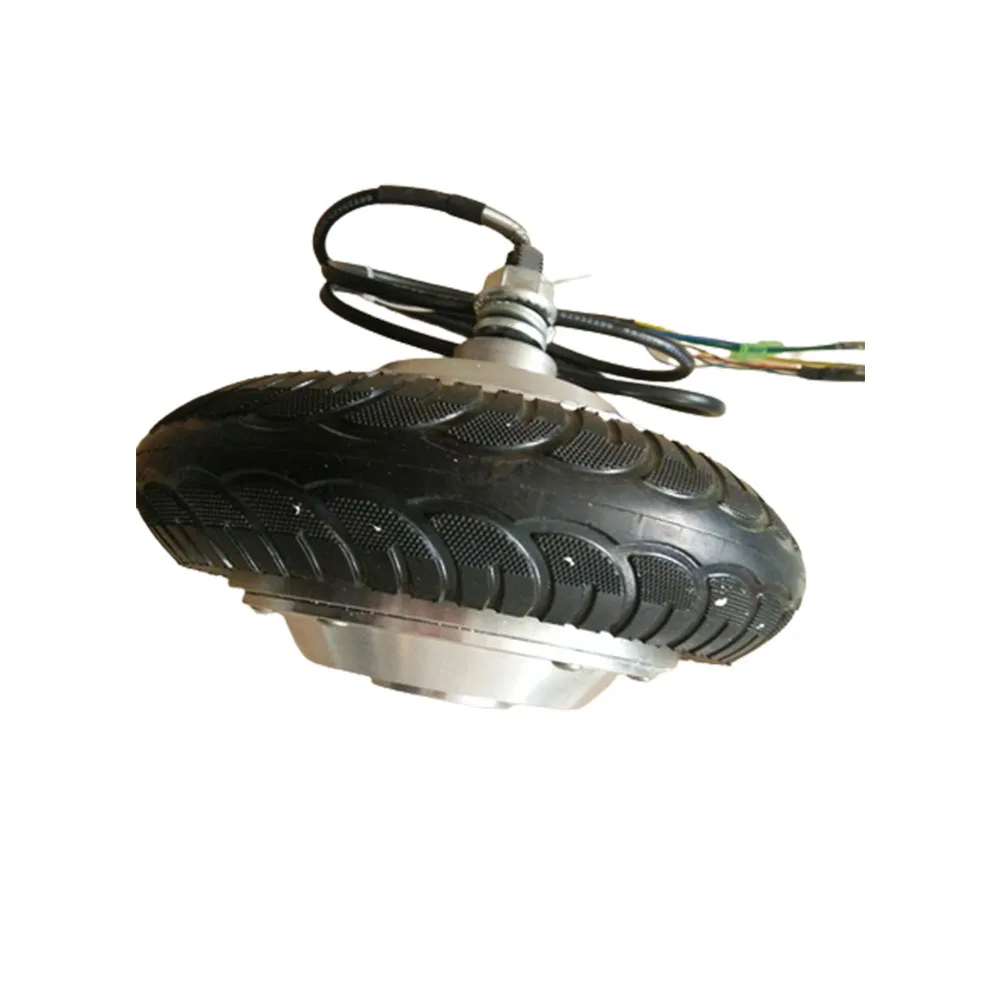 8" BLDC Rubber Wheel Hub Motor Built-in Encoder 24V/36V/48V 250W/400W DC Electric Servo Hub Motor for AGV Robot