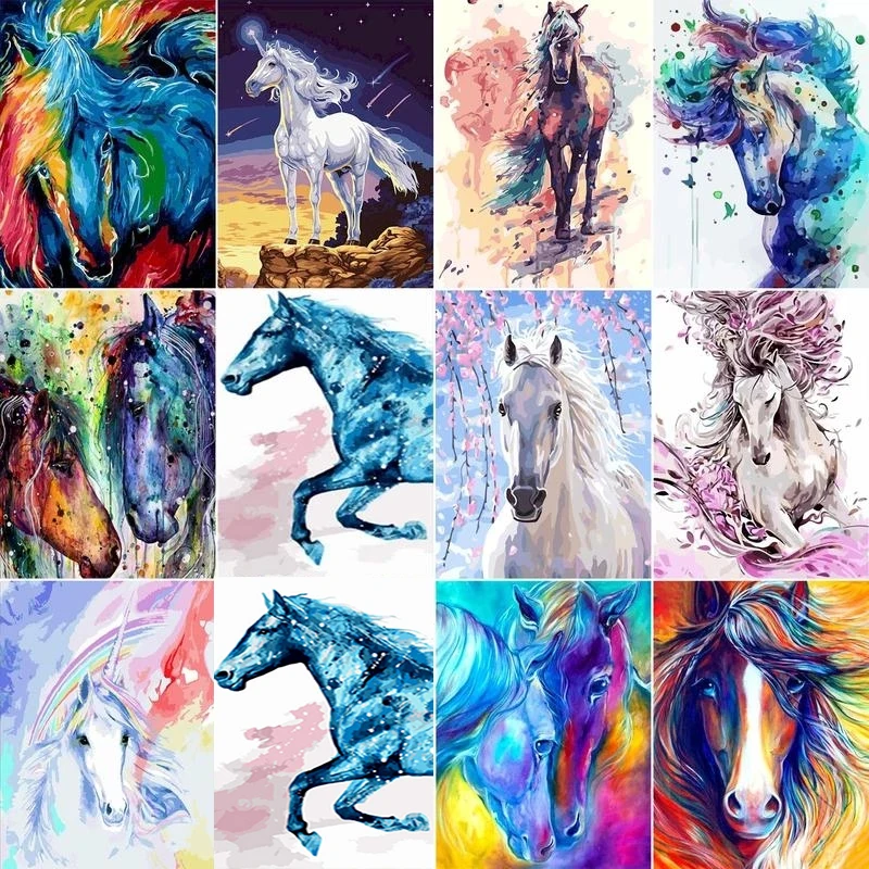

Набор для рисования по номерам на холсте «Лошадь»