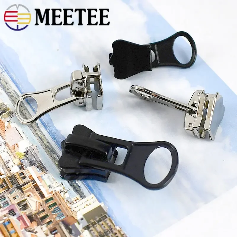 Zipper Sliders for Resin Zippers Backpack Bag Zip Puller Head Zips Repair Kit DIY Sewing Clothing Accessories 10Pcs 3# 5# 8# 10#