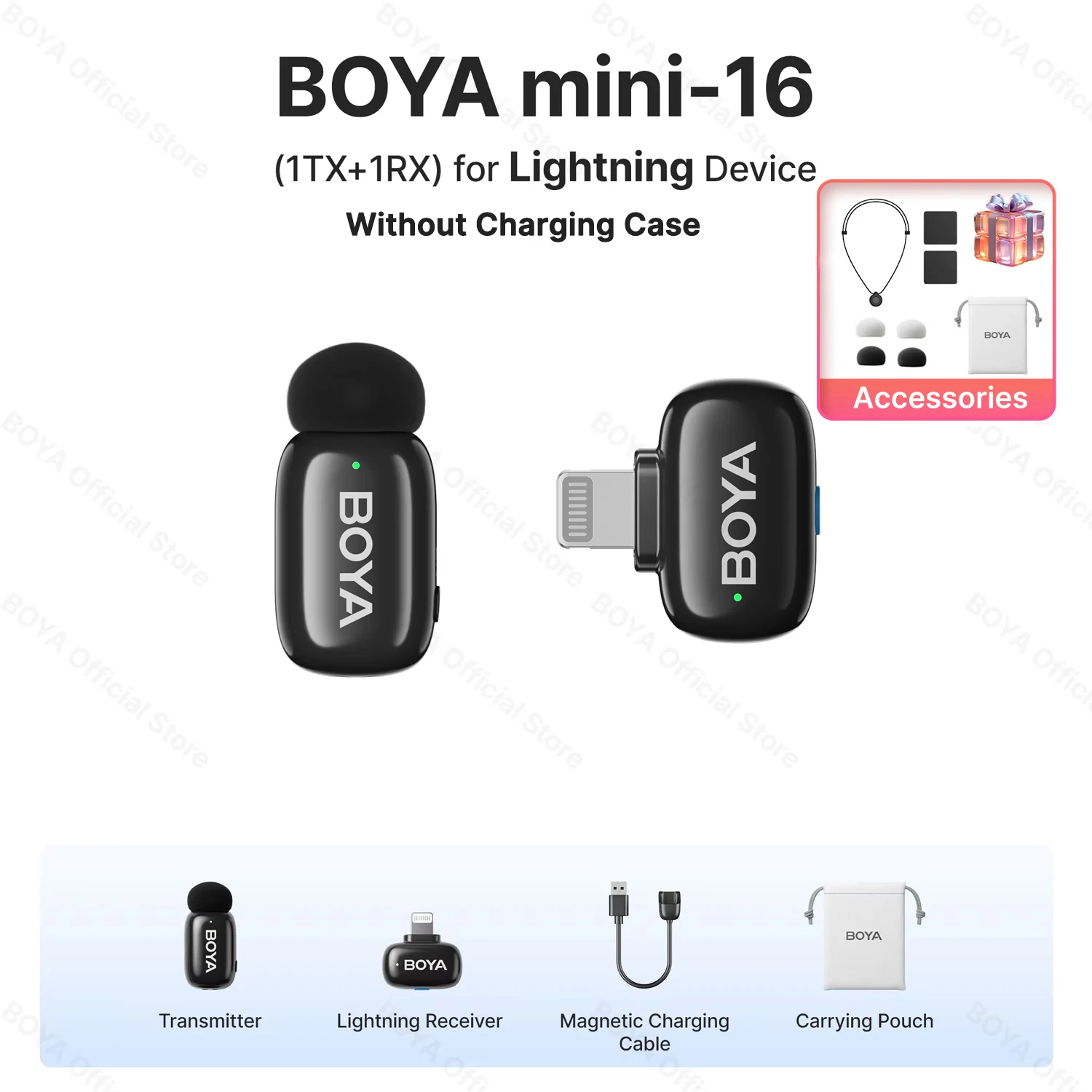 boya mini ほぼ新品 BOYA BOYA Mini Wireless Lavalier Lapel Microphone for iPhone
