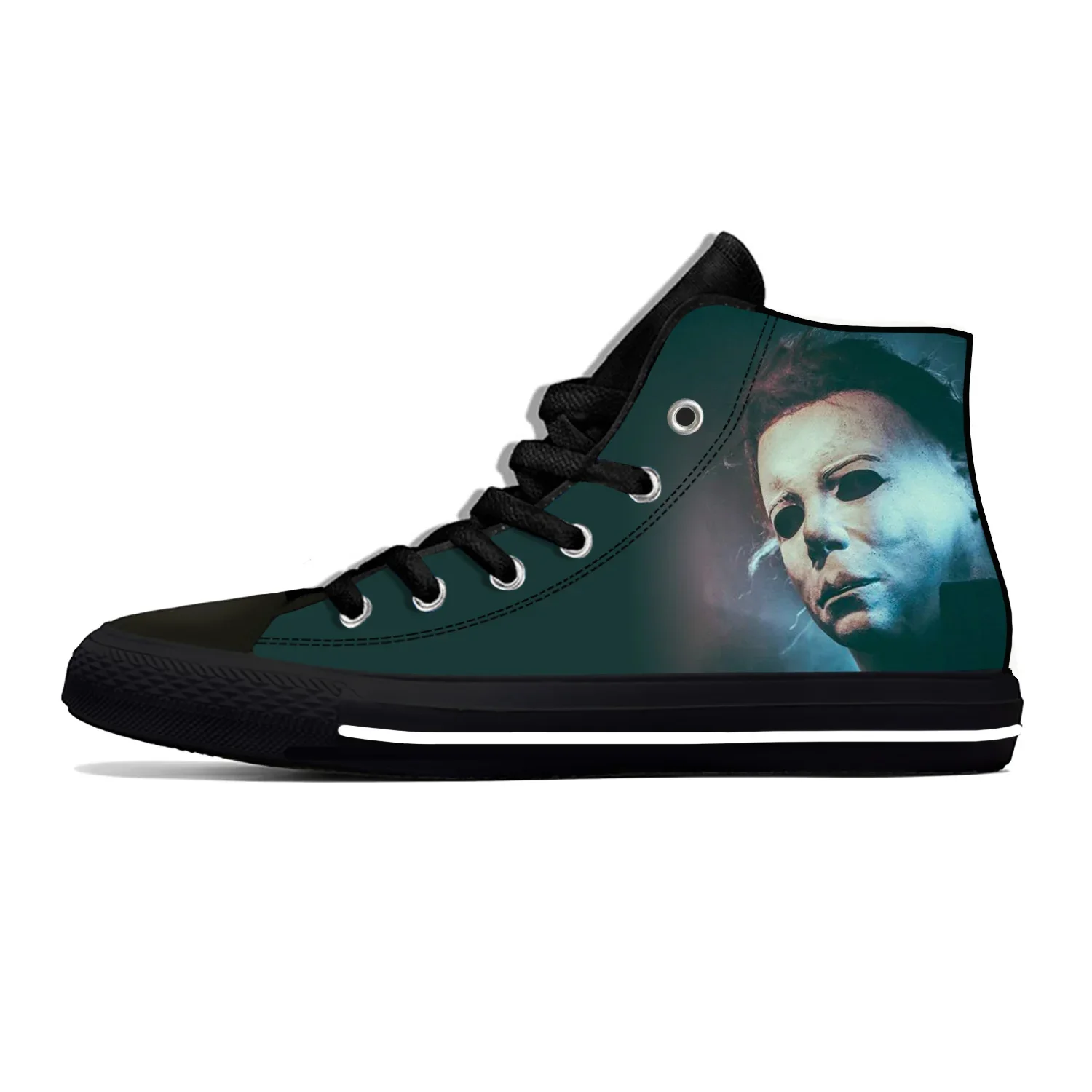 Michael Myers Halloween Horror Scary Cool Fashion Casual Cloth Shoes High Top Lightweight Breathable 3D Print Men Women Sneakers