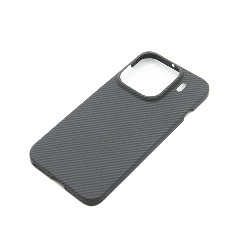 Ultralight Aramid Fiber Protective Phone Case in Sleek Black