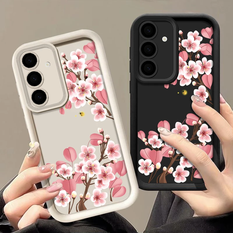 Pink Peach Blossom TPU Phone Case - Floral Design Cover