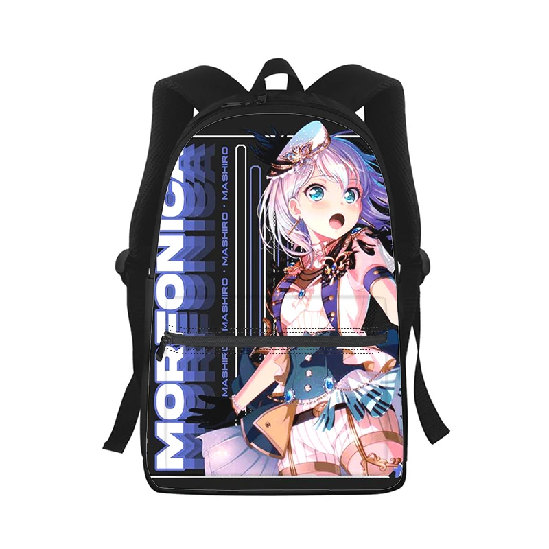 Anime BanG Dream Men Women Backpack 3D Print Fashion Student School Bag Laptop Backpack Kids Travel Shoulder Bag