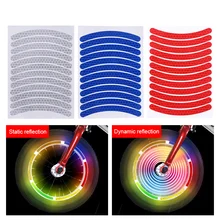 

12Pcs/Sheet Bike Reflective Stickers Bicycle Cycling Warning Safety Reflector Cycling Decal Tape Decor Sticker Accessories