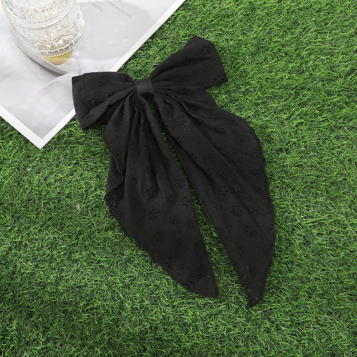 Bow Large Spring Clip Girls Summer Sweet Ponytail Hairpin Barrettes For Women White Sweet Hair Accessories Fashion Hair Clip