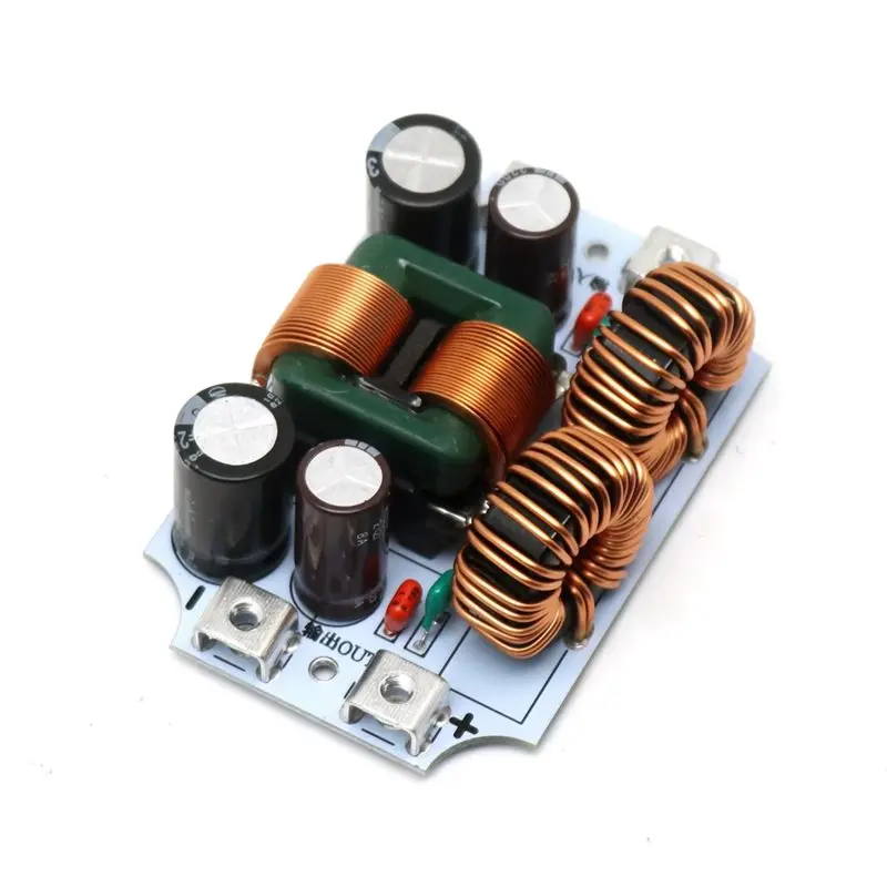 ABGI-EMC Очищаючий блок живлення Підсилювач 50A Автомобільна аудіосистема Фільтр живлення DC LC EMI Фільтр Музика Високочастотна фільтрація шуму