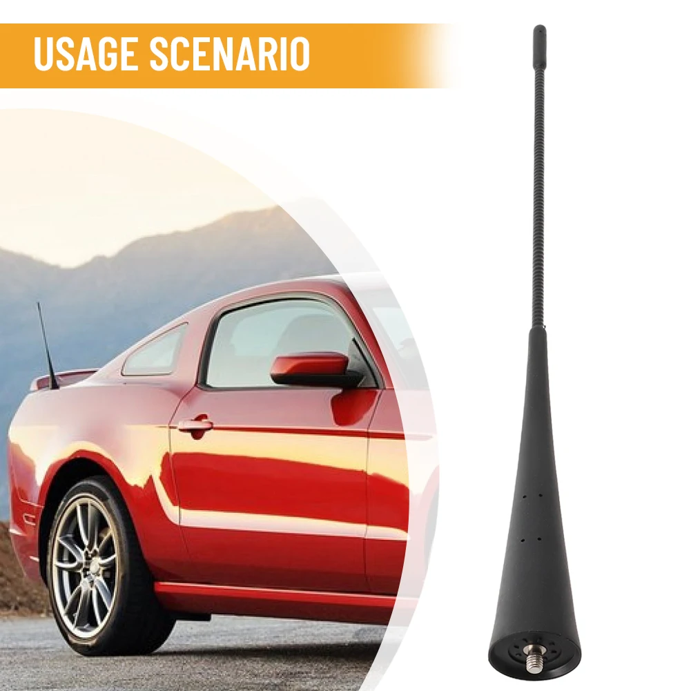 Asta Antenna Radio AR3Z-18813-A Per Ford Mustang 2010-2014, Sostituzione Originale, Materiale Plastica, Colore Nero