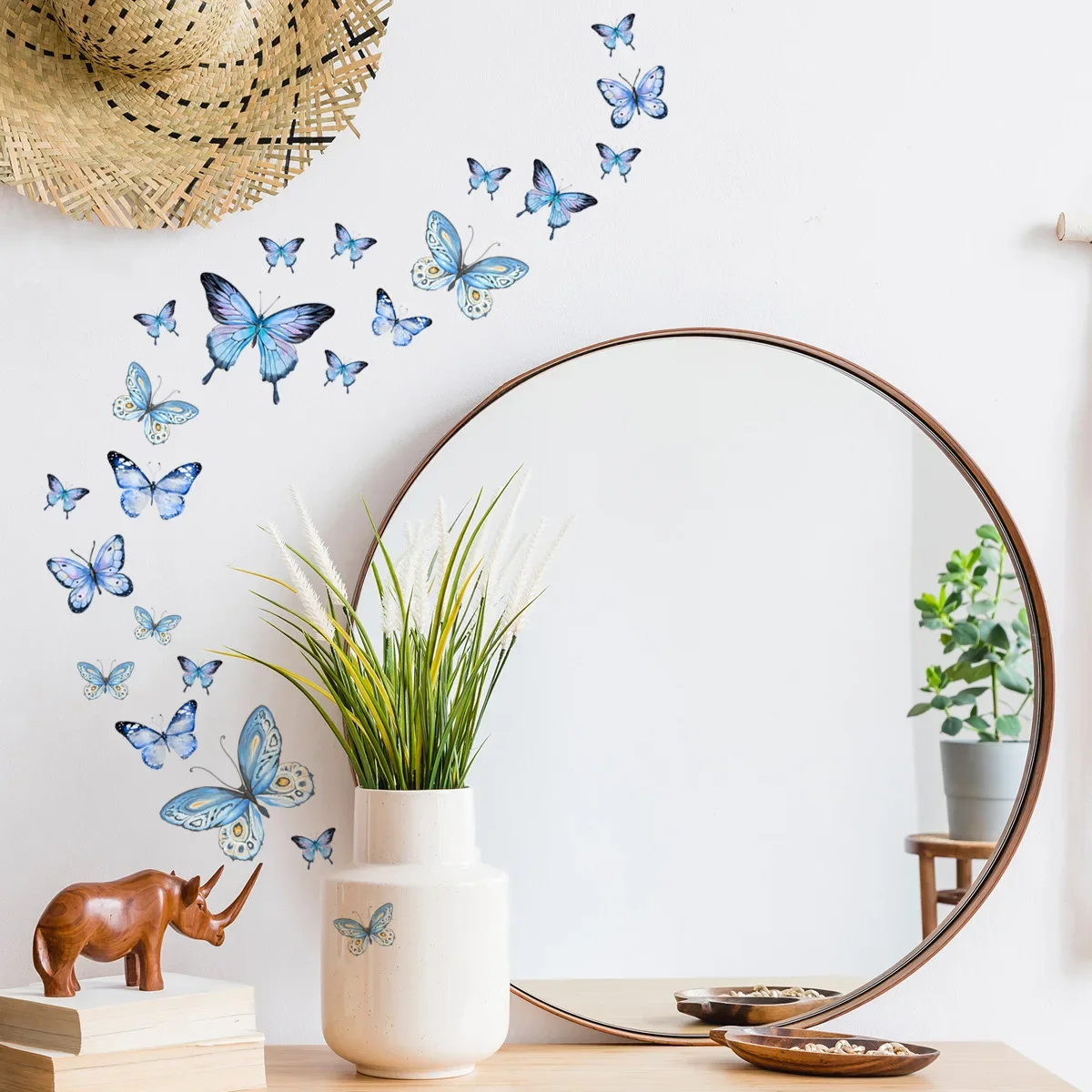 Luminous Wall Stickers Butterfly Stars Wall Sticker Decor for Child Room Bedroom