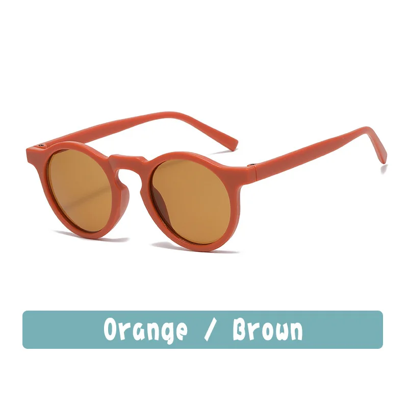 New Fashion Children Glasses Vintage Round Outdoor Sun Protection Baby Girls Acrylic UV400 Sunglasses Kids Eyeglasses_voghion.com