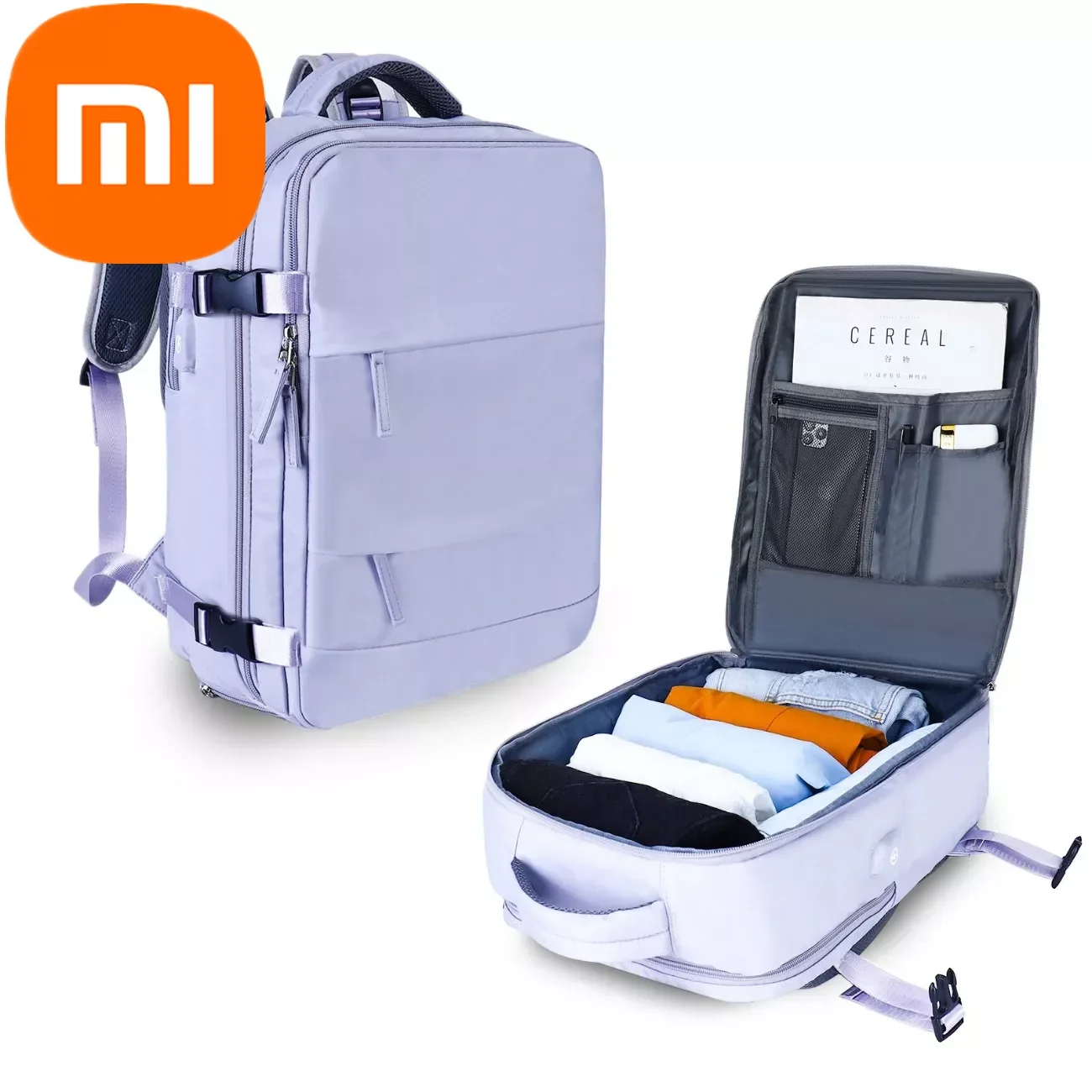 

Xiaomi Backpack Woman Travel Lightweight Airplane Large Capacity Multifunction Bags Luggage Suitcase Waterproof Casual Laptop B