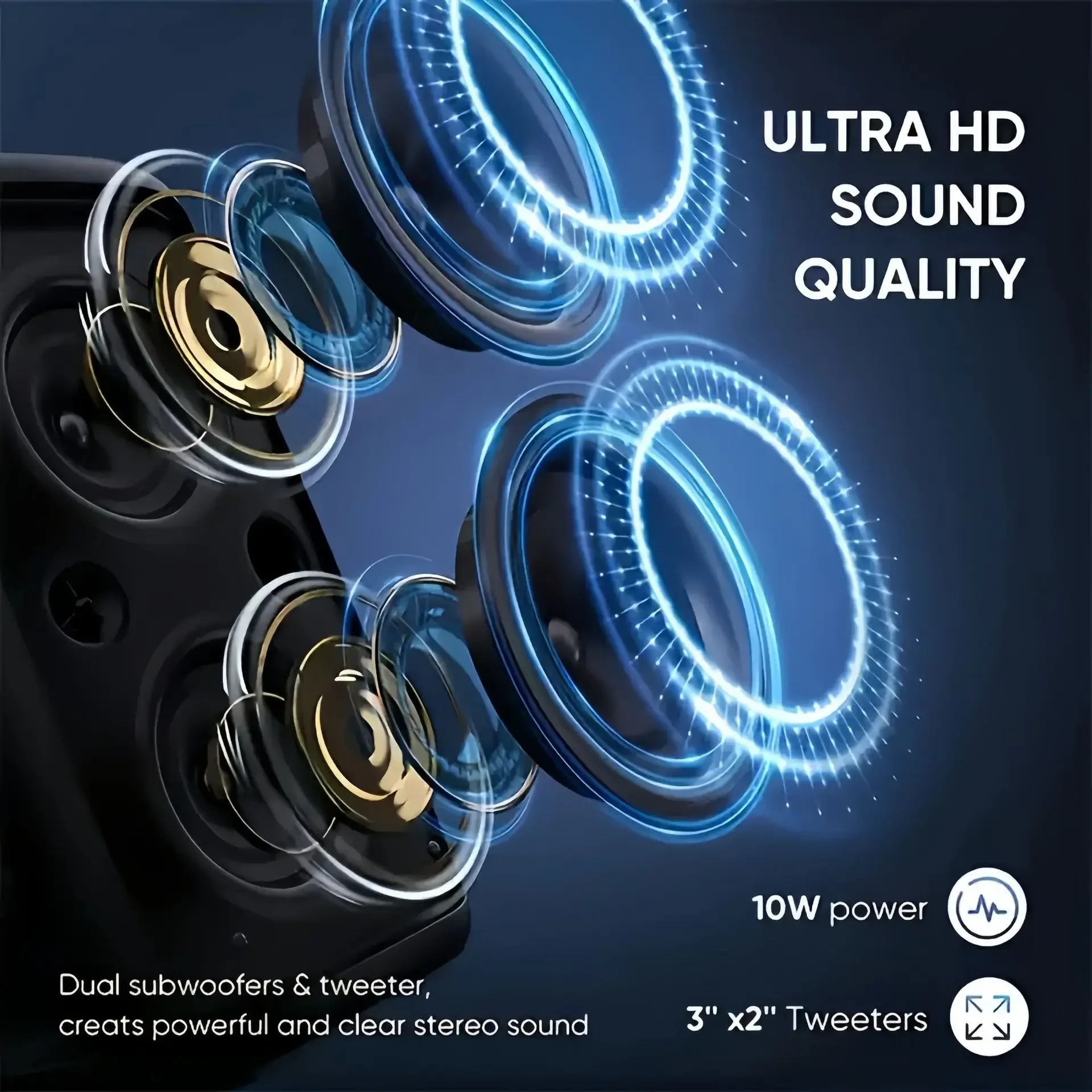Portable Wireless Bluetooth Karaoke Speaker With Microphone And Led_voghion.com