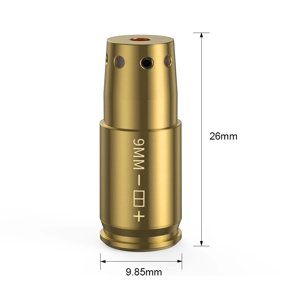 9MM Red Laser Bore Sight For Pistol & Rifle Scope
