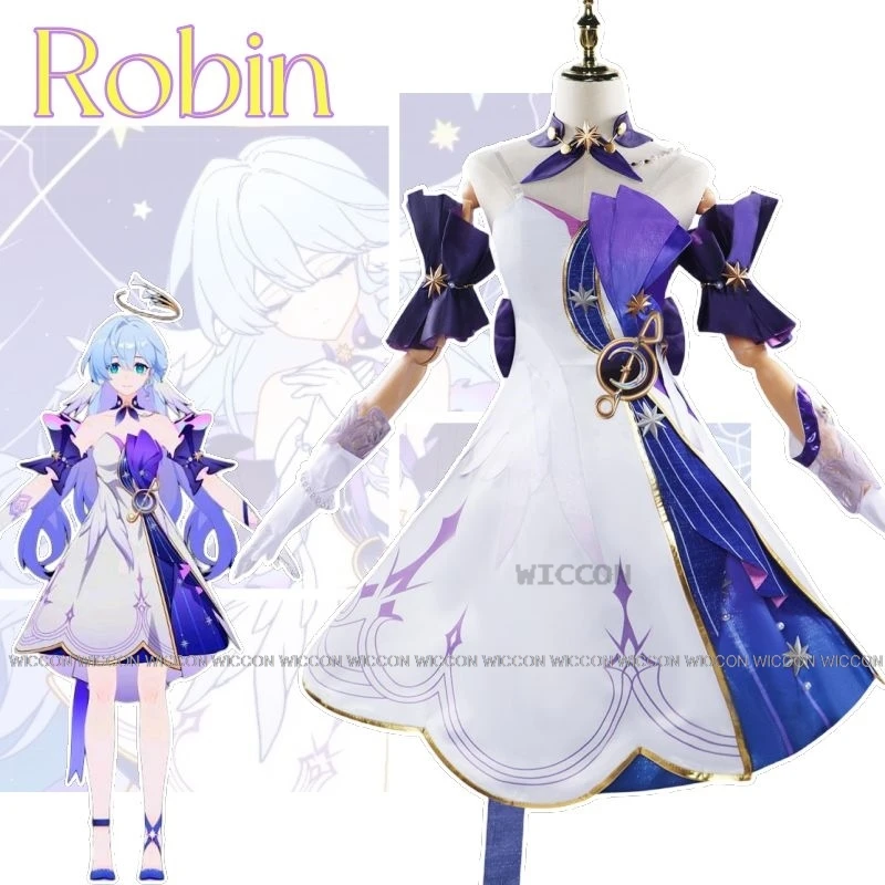 

Robin Аниме игра Honkai: Star Rail Косплей Костюм Одежда униформа для косплея певица музыкальный фестиваль женщина Хэллоуин