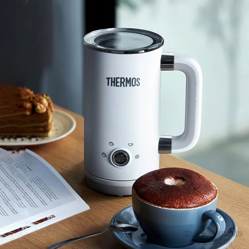 THERMOS Electric Milk Frother 150ML Automatic Foaming Cup Hot And