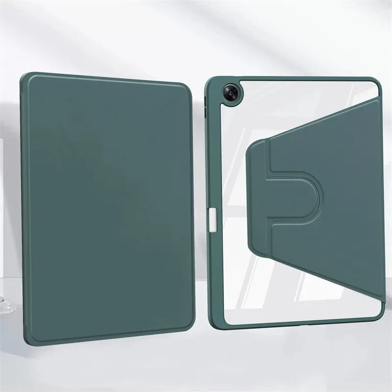 Acrylic Rotating Tablet Case with Smart Stand and Pen Slot, 12.1-inch