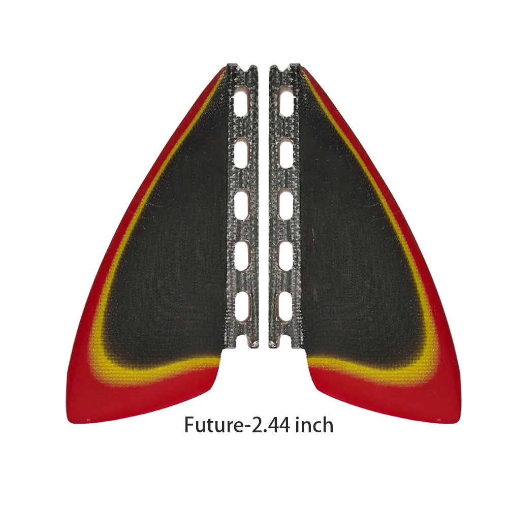2-FIN 2.44inch FUTURE Fiberglass Surfboard Propeller Fins surfboard fin
