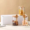 Glass Sealed Jars Seasoning Jars Set with Wooden Spoon and Wooden Lid Seasoning Jars Candy Household Containers Storage Jars 5