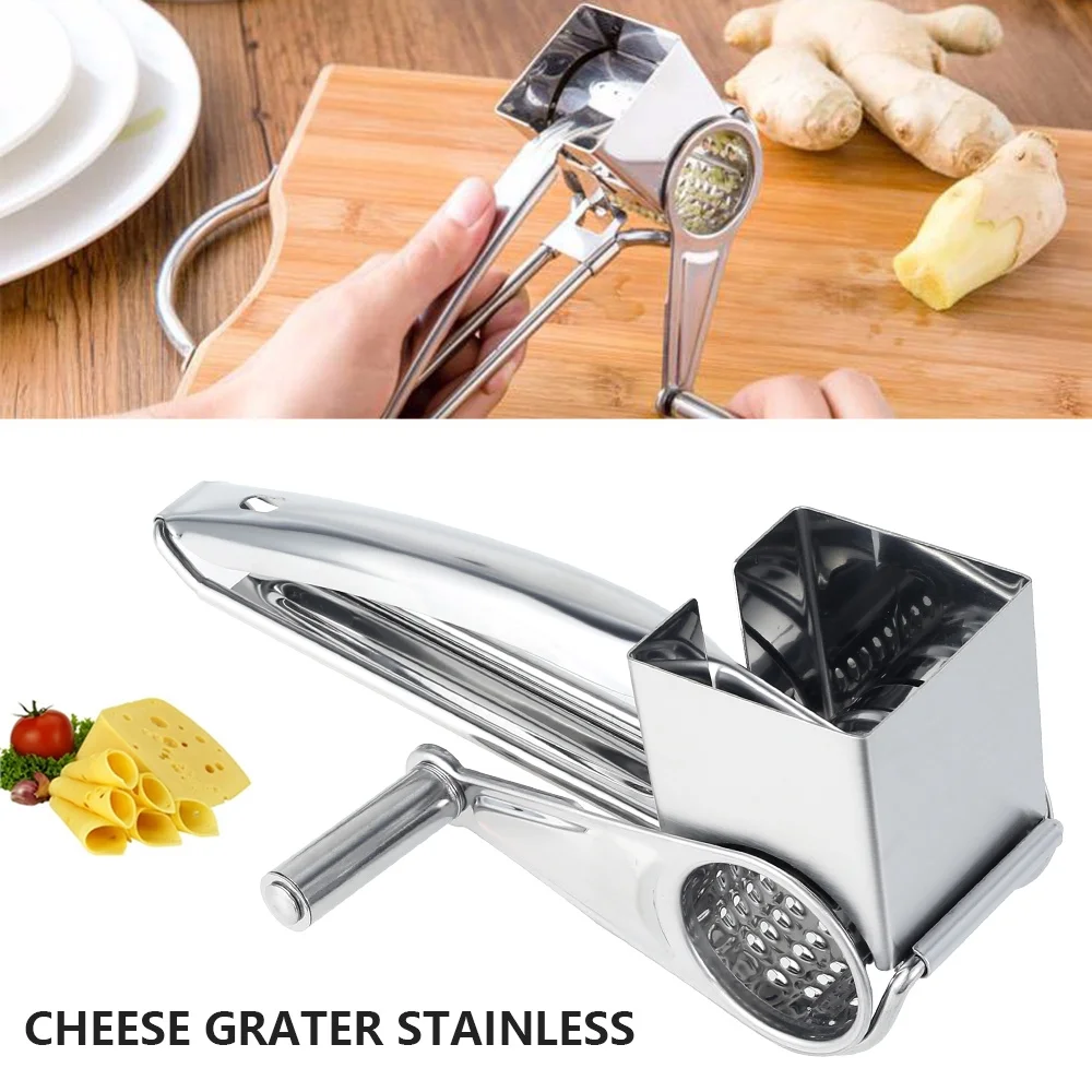 Stainless Steel Multi-function Planer Rotary Cheese Grater Chocolates  Shredder Cutter Grinder Home Kitchen Accessories Tools - AliExpress