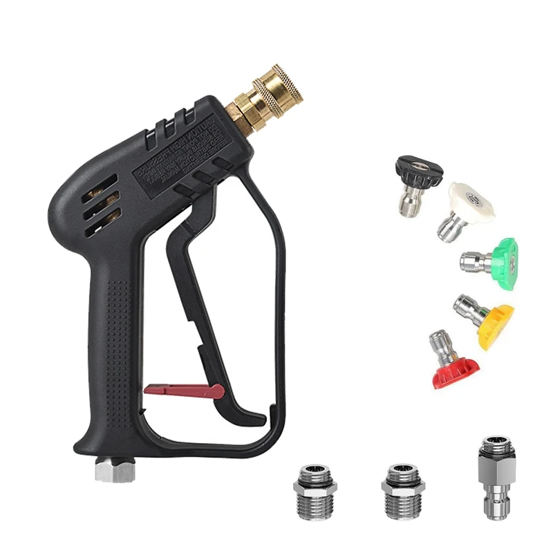 

Short Pressure Washer Nozzles With 3/8Inch Swivel Inlet, M22-14Mm & M22-15Mm Adaptor, Pressure Washer Trigger Nozzles