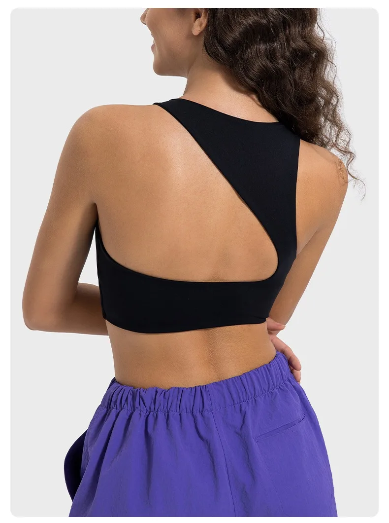 Lemon Back Yoga Top Women High Impact Shockproof Sports Bra Women Gym Push Up Bra Workout Tops Running Gym Vest Tank Top