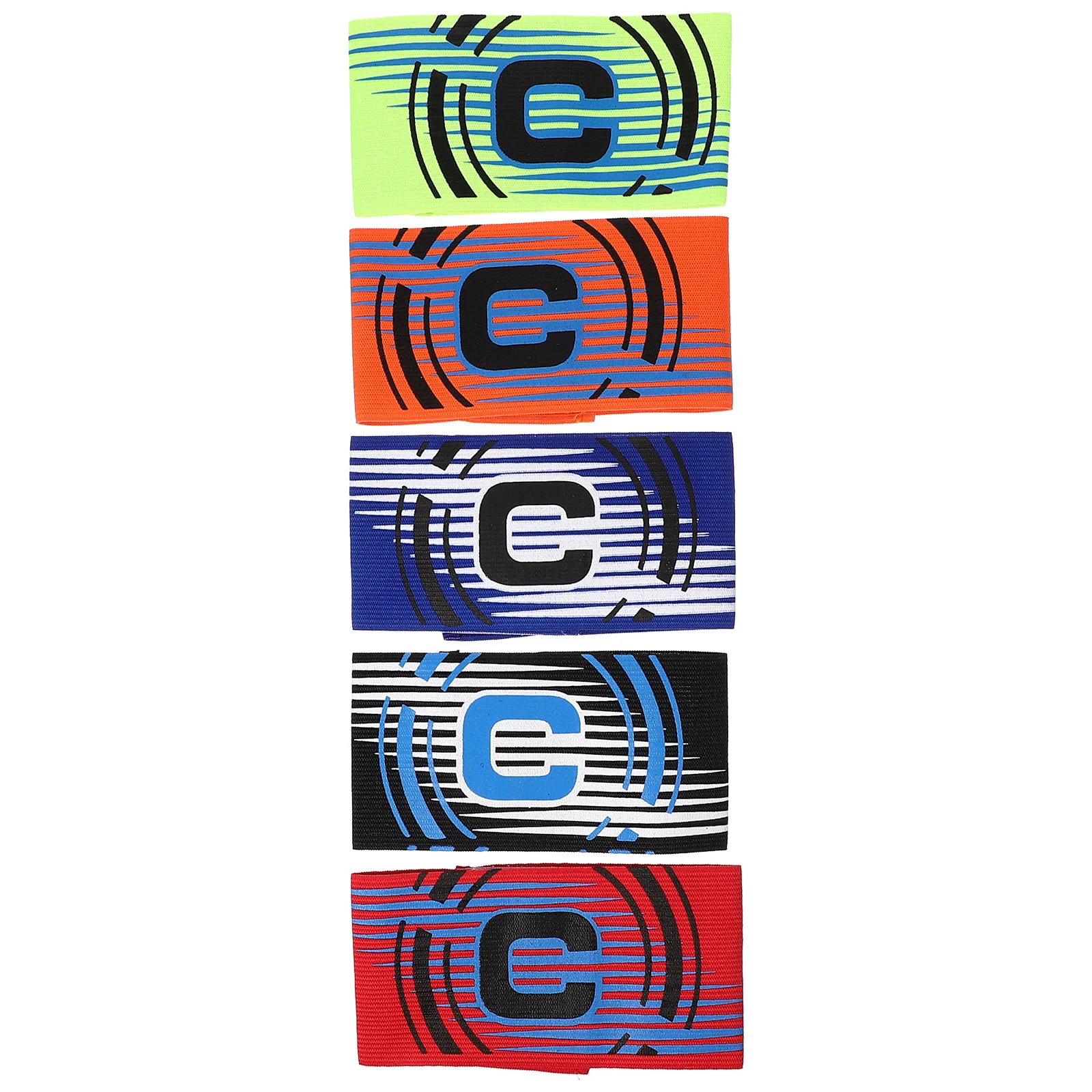 

5 Pcs Football Captain Armband Team Play Sports Leader Wristband Professional Armbands