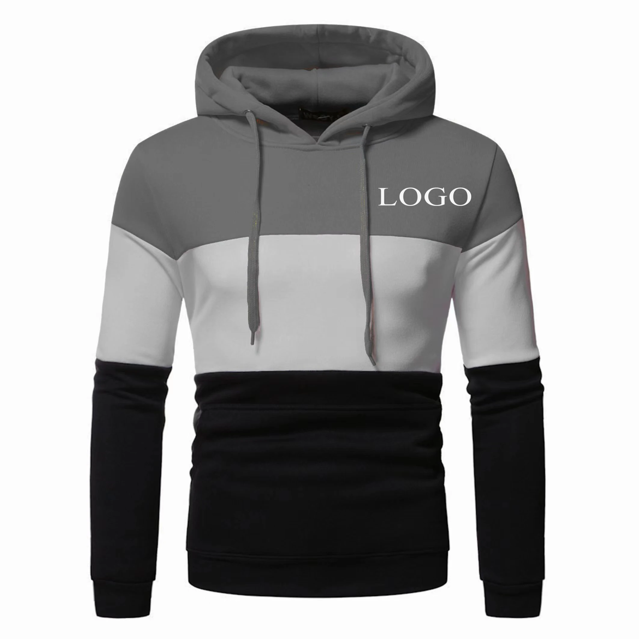 

Your Own Design Brand Logo/Picture Personalized Custom Anywhere Men Women DIY Color blocking pullover hoodie Fashion New