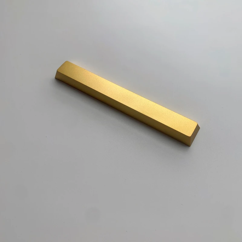 Echome-custom Aluminum Keyboard Cap 6.25u Cherry Profile Keycap Artisan para Teclado Mecânico Cnc Matte Metal Espaço - Imagem 2