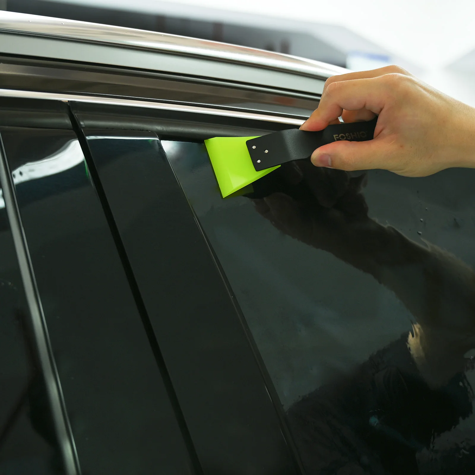 Car Wrap Window Film Tint Installing Scraper No Scratch Rubber Blade Squeegee Snow Shovel Home Office Glass Cleaning Tool