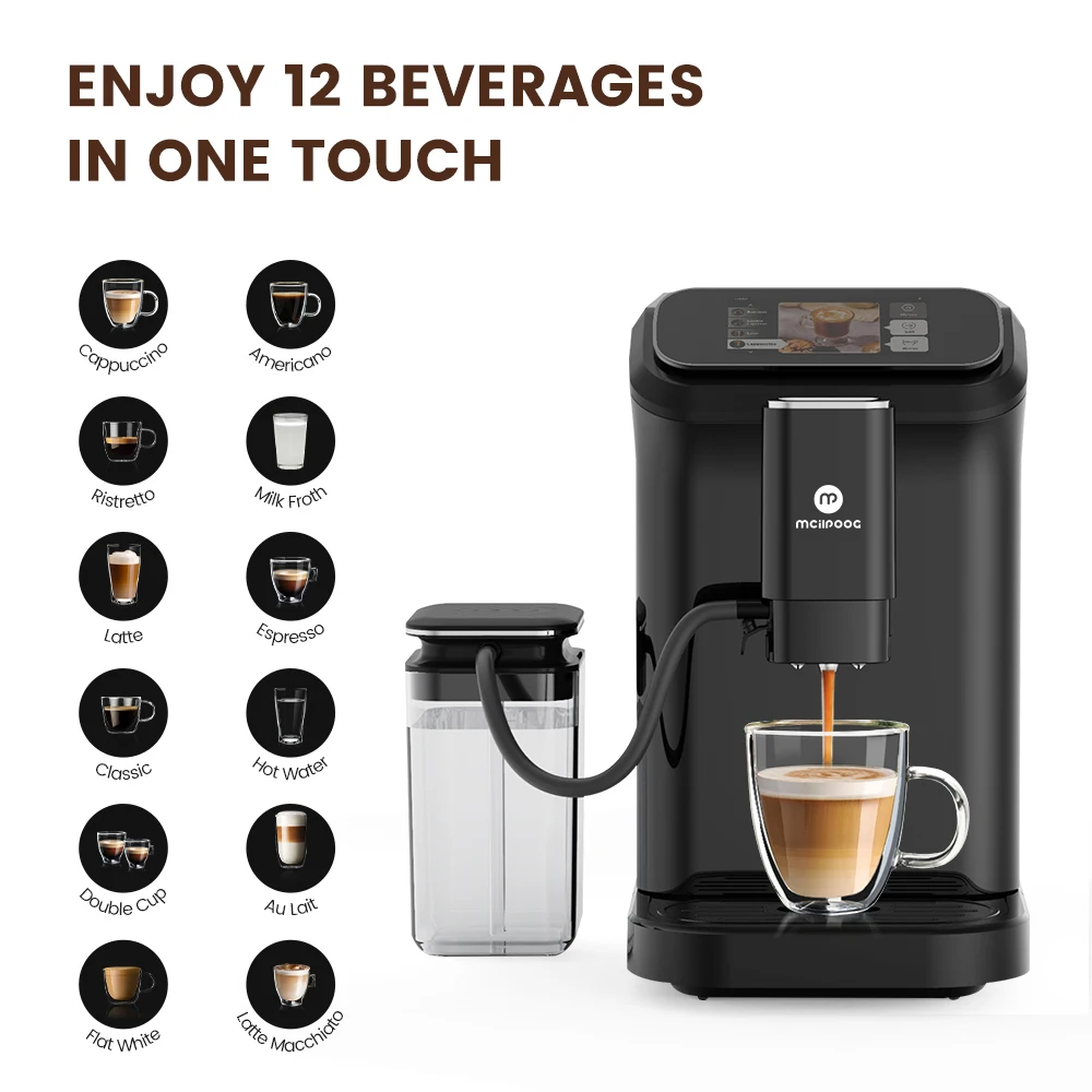 Mcilpoog WS-D5 Smart WiFi Automatic Coffee Machine...