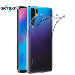 Ultra Thin Silicone Shockproof Clear Phone Case - Transparent Soft Back Cover - Huawei P30 lite