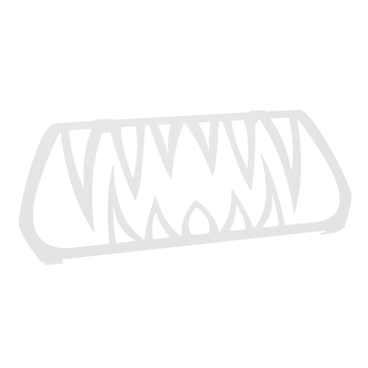Motorcycle Front Grill Teeth Insert for Can-Am Ryker 600/900/Rally/Sport Accessories, Aluminum Grilles Mesh Set White