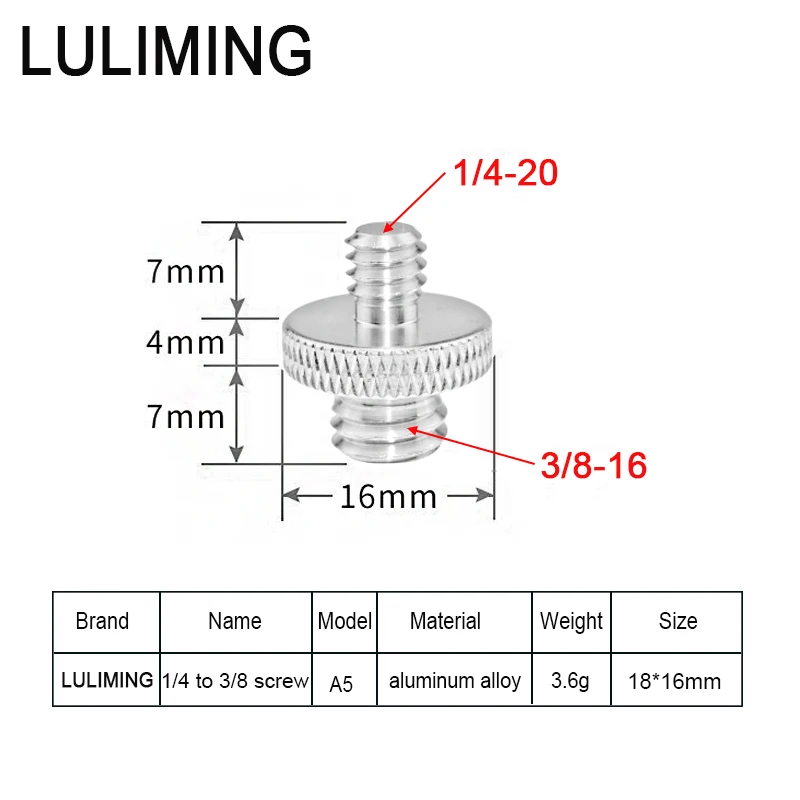 Universal Conversion Screw Adapter for Microphone and Photography Setup