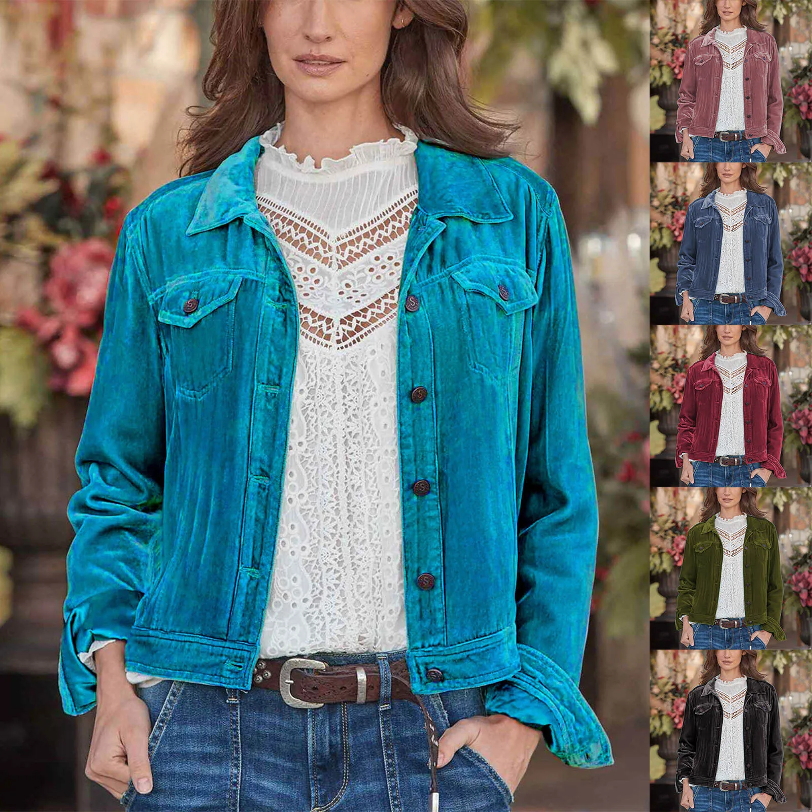 

Women'S Soft Coat Gloss Coat Warm Work Jacket Short Top Jacket